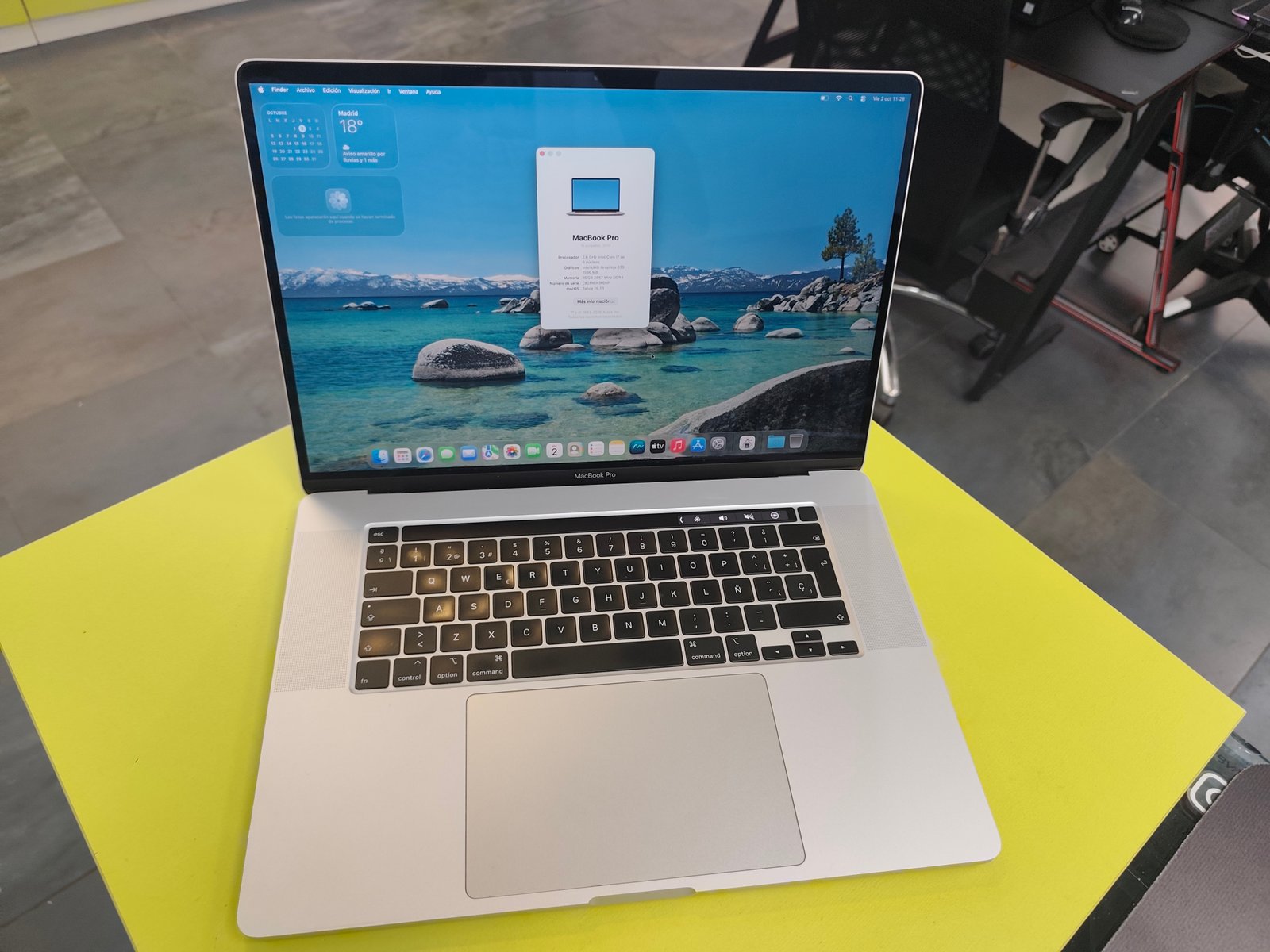 MacBook Pro 16" 2019 Touch Bar i7 16GB SSD 512GB
