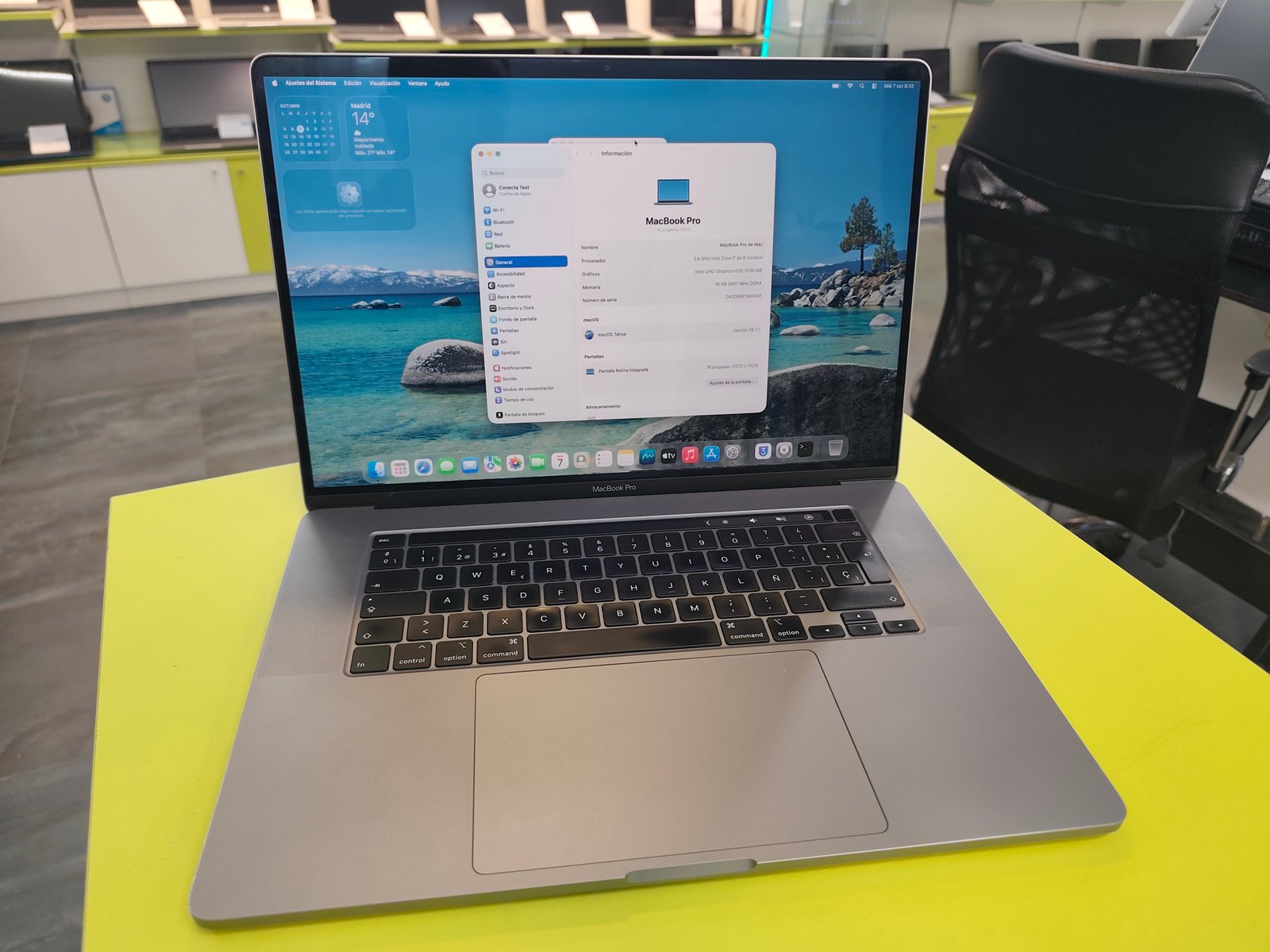 MacBook Pro 16" 2019 Touch Bar i9 16GB SSD 1TB
